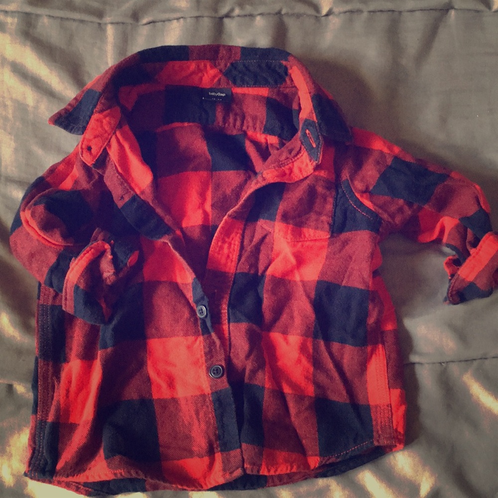 Baby boy plaid shirt